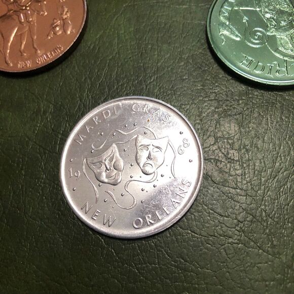 Vintage Lot of 46 Mardi Gras Tokens Range 1960s-1980s, Collectible, Crafting - Picture 5 of 12